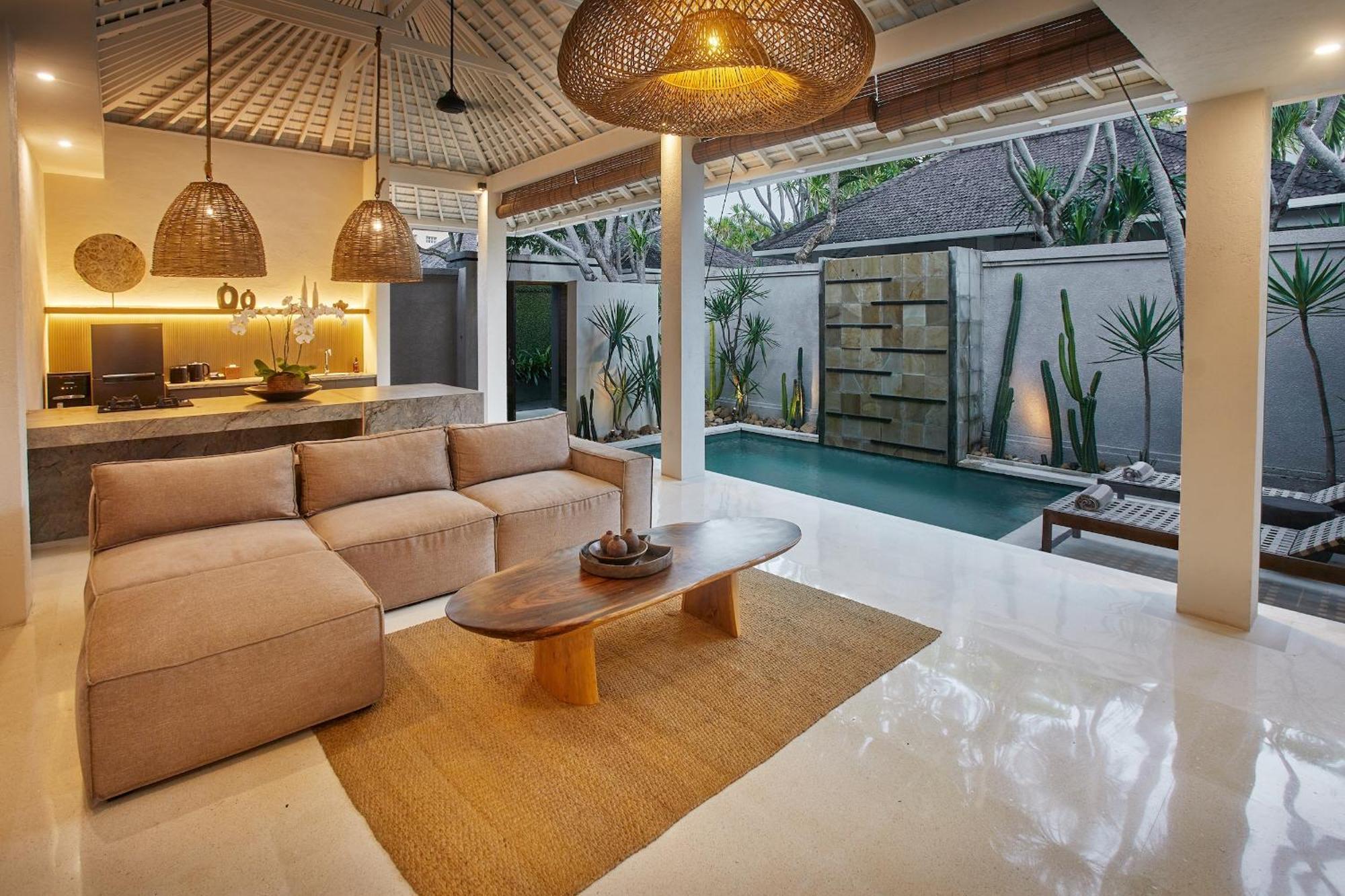 Ahimsa Beach Villa Jimbaran Rom bilde